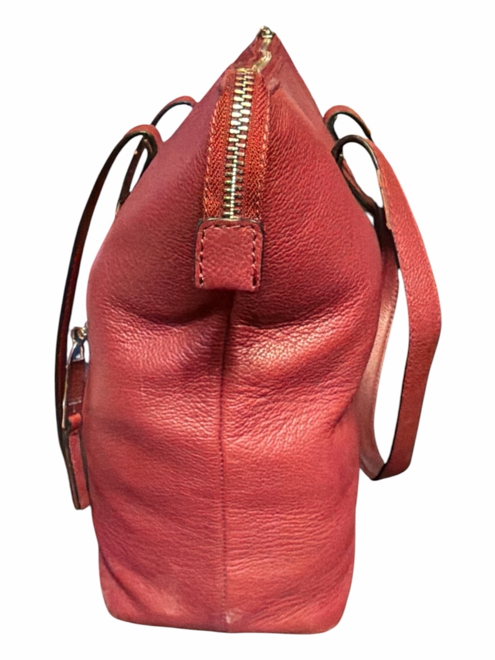 Tahari Hot Pink Leather Tote Bag - Picture 2 of 6
